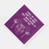 Empfang zur Gedächtnisbeerdigung Serviette (Ecke)