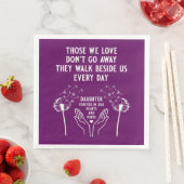 Empfang zur Gedächtnisbeerdigung Serviette (Beispiel)