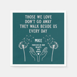 Empfang zur Gedächtnisbeerdigung Serviette