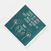 Empfang zur Gedächtnisbeerdigung Serviette (Ecke)