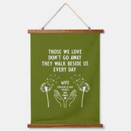 Empfang zur Gedächtnisbeerdigung Wandteppich Mit Holzrahmen