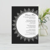 EmpfangAbendmenü Klassisches Barockkreislauf Menükarte (Stehend Vorderseite)