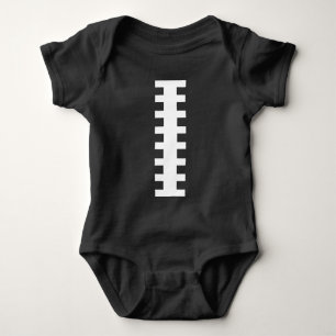 EMPFANGEN MICH ・ Football Baby Blk+White Back Je Strampler