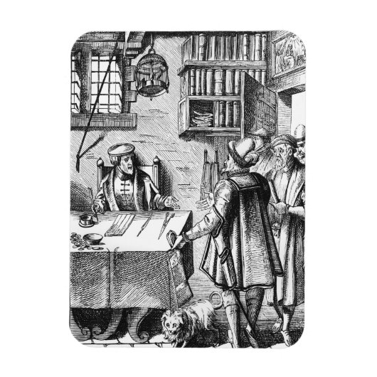 Empfänger von Steuern nach einem Holzschnitt in Pr Magnet (Vertikal)