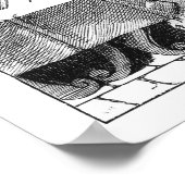 Empfänger von Steuern nach einem Holzschnitt in Pr Poster (Ecke)