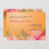 Empfangs-Karten-abstrakte Einladung (Vorne/Hinten)