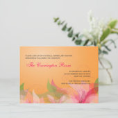 Empfangs-Karten-abstrakte Einladung (Stehend Vorderseite)