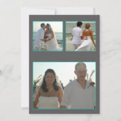 Empfangs-nur Chicagoskyline-Hochzeits-Foto Invit Einladung (Rückseite)