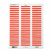 Empfangs-Organisations-Labels (Vorne)