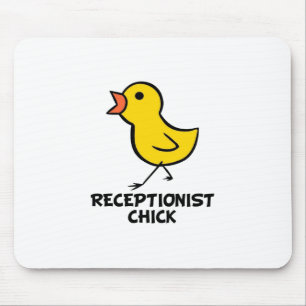 Empfangsdamen-Küken Mousepad