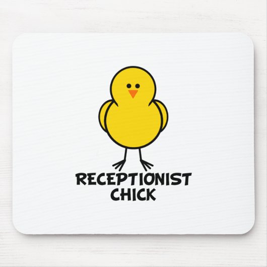 Empfangsdamen-Küken Mousepad (Vorne)