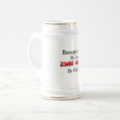 Empfangsdamen-/Zombie-Jäger Bierglas (Vorderseite Links)