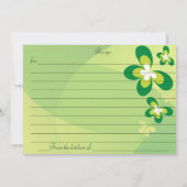 EMPFANGSKARTE (Rückseite)