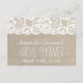 Empfangskarte für das weiße Brautparty und das Bur