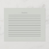 EMPFANGSKARTE | Lilac Lila Painterly Rose (Rückseite)