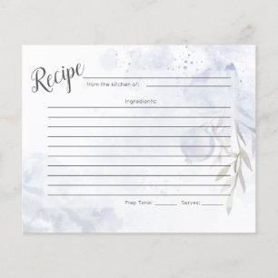 EMPFANGSKARTE   Pastel Dusty Blue Rose