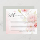 EMPFANGSKARTE | Pastel Pink Floral Spray (Vorne/Hinten)