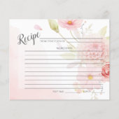 EMPFANGSKARTE | Pastel Pink Floral Spray (Vorderseite)