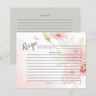 EMPFANGSKARTE   Pastel Pink Floral Spray