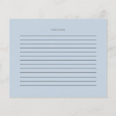 EMPFANGSKARTE | Rustikale Aquarellblumen (Rückseite)