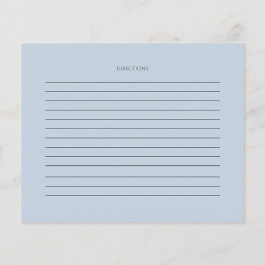 EMPFANGSKARTE | Rustikale Aquarellblumen (Rückseite)