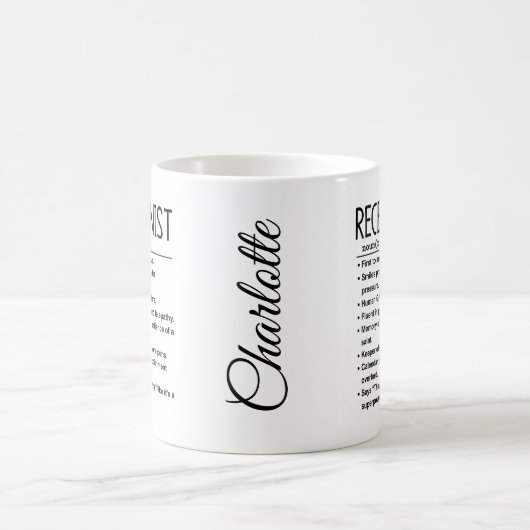 Empfangsmitarbeiter Kaffeetasse (Mittel)