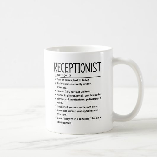 Empfangsmitarbeiter Kaffeetasse (Rechts)