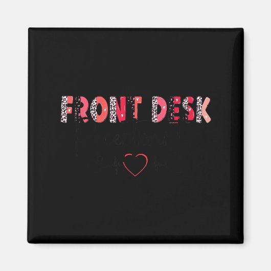 Empfangsschreibtisch Front Desk Valentinstag Hosta Magnet (Vorne)