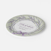 Empfangwreath-französischer Pappteller (Schrägansicht)