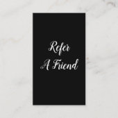 Empfehlen Sie Business Cards an Freunde Visitenkarte (Vorderseite)