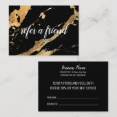 Empfehlen Sie den Business Salon eines Freundes Empfehlungskarte (Vorne/Hinten)