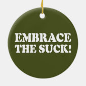 EMPFEHLEN SIE DEN SIND ZUM KOTZEN! KERAMIK ORNAMENT (Hinten)