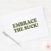 EMPFEHLEN SIE DEN SIND ZUM KOTZEN! OVALER AUFKLEBER (Umschlag)