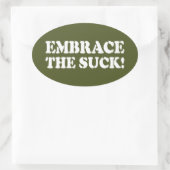 EMPFEHLEN SIE DEN SIND ZUM KOTZEN! OVALER AUFKLEBER (Tasche)