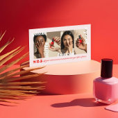 Empfehlen Sie ein freundliches, modernes Foto Coll Visitenkarte