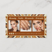 Empfehlen Sie eine Rustikal-Chic Fotocollage an ei Visitenkarte (Vorderseite)