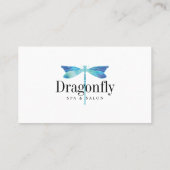 Empfehlen Sie einem Freund Elegantes blaues Wasser Empfehlungskarte (Rückseite)