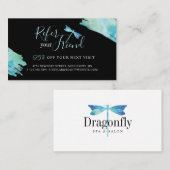 Empfehlen Sie einem Freund Elegantes blaues Wasser Empfehlungskarte (Vorne/Hinten)