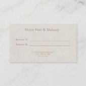 Empfehlen Sie einem Freund minimale neutrale textu Visitenkarte (Rückseite)