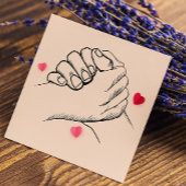 Empfehlen Sie einem Freund trendy Light Peach Past Empfehlungskarte