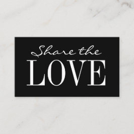 Empfehlen Sie einer Freundin eine einfache schwarz Empfehlungskarte