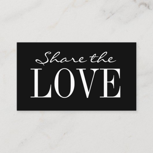 Empfehlen Sie einer Freundin eine einfache schwarz Empfehlungskarte (Vorderseite)