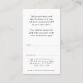 Empfehlung danken Ihnen Squiggle-Blume (Rückseite)