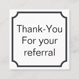 Empfehlungs- oder Loyalitätskarte für Kunden Empfehlungskarte