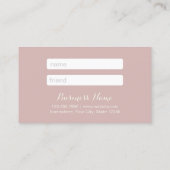 Empfehlungskarte | Chic Gold Confetti Dots Dusty P (Rückseite)