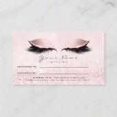 Empfehlungskarte des Salons Makeup Pink Princess L (Rückseite)