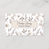 Empfehlungskarte für botanische Vegetation Visitenkarte (Vorderseite)