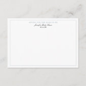 Empfehlungskarte für das Duschbad von Dusty Blue B Begleitkarte (Vorderseite)