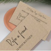 Empfehlungskarte für den Kunden