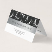 Empfehlungskarte für den Silver Scissors Hair Salo Visitenkarten (Rückseite)